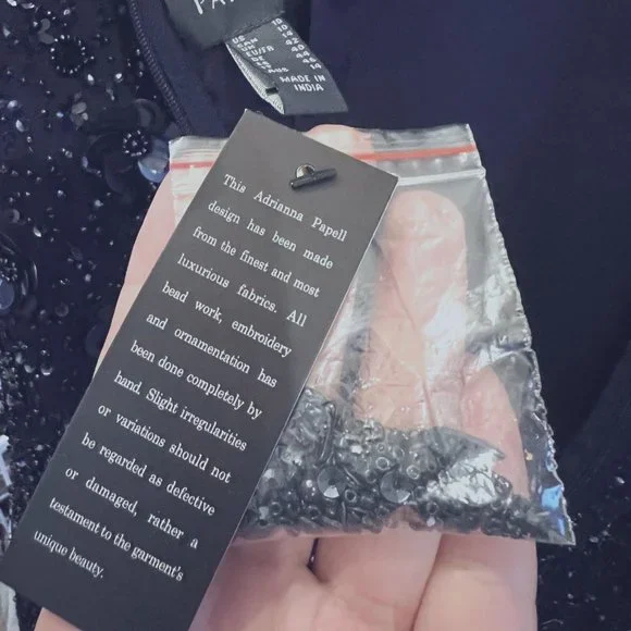 Adrianna Papell Navy Sequin Dress - Picture 12 of 16